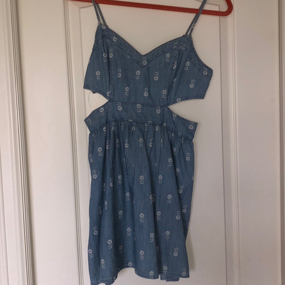 Abercrombie and Fitch Cutout Denim Dress
